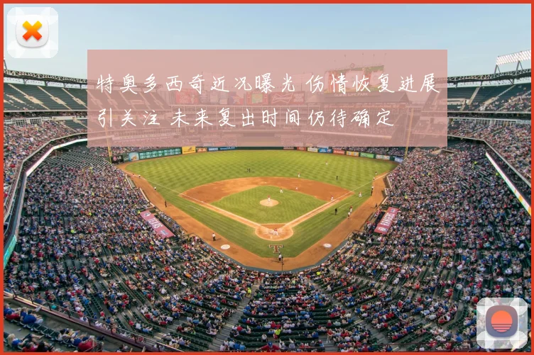 特奥多西奇近况曝光 伤情恢复进展引关注 未来复出时间仍待确定